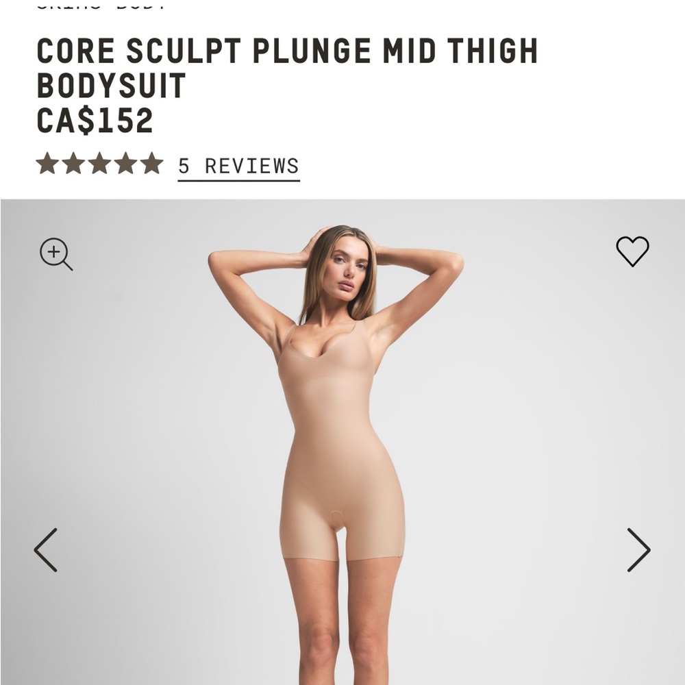 Brand new Skims bodysuit size small (US 4-6).
